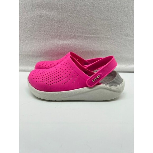 Crocs Literide 360 Comfort Clogs Sandals Bright Pink Womens 6 Mens 4 - Picture 1 of 7